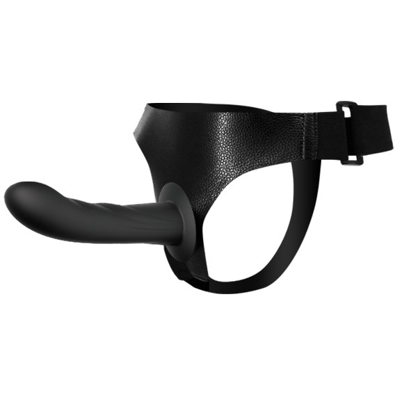 Страпон &quot;Ultra 6.6&quot; черный, рельефный 