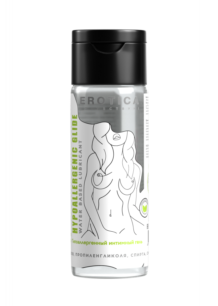 Гель "Erotica Hypoallergenic Glide" гипоаллергенный, 200ml 