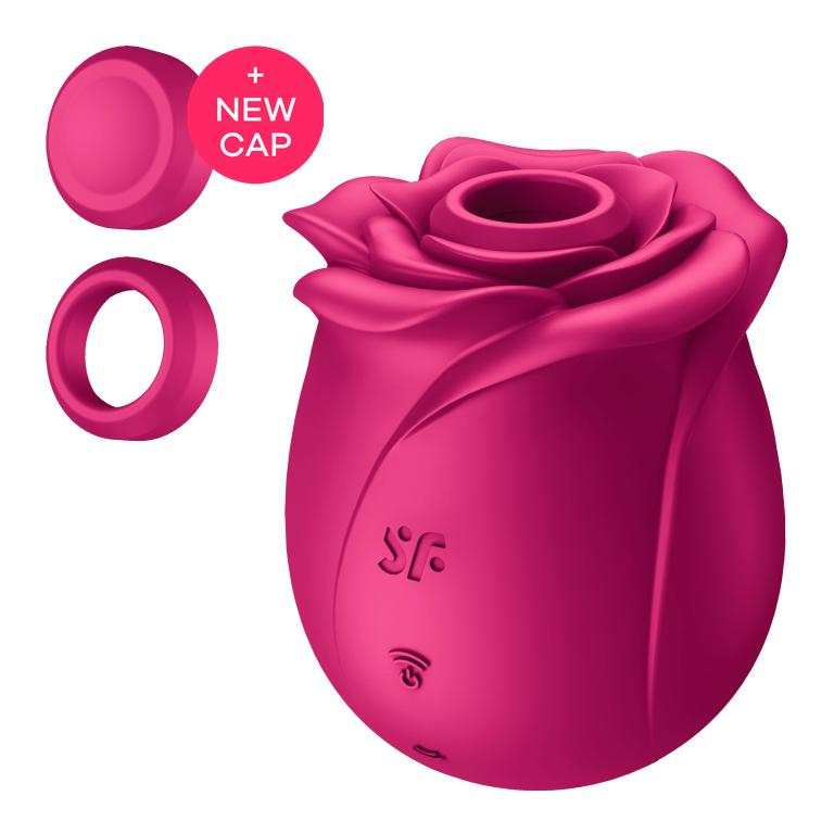 Стимулятор клитора вакуумный "Satisfyer Pro 2 Classic Blossom" розовая роза 