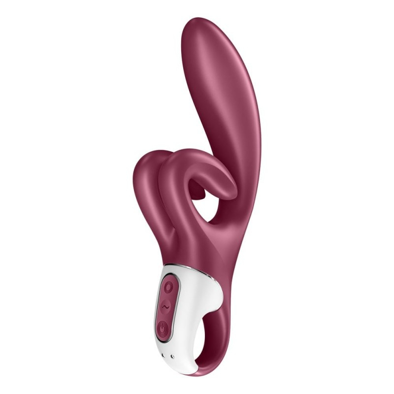 Вибратор с двойным клиторальным стимулятором "Satisfyer Touch Me" бордо 